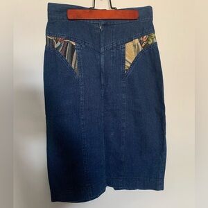 Western Denim Skirt